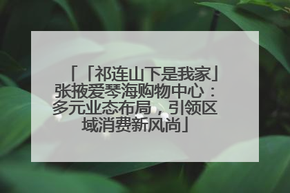 「祁连山下是我家」张掖爱琴海购物中心：多元业态布局，引领区域消费新风尚