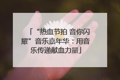 “热血节拍 音你闪耀”音乐嘉年华：用音乐传递献血力量
