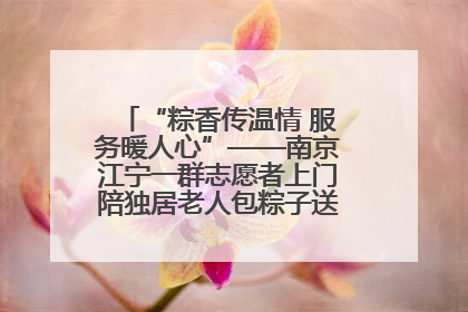 “粽香传温情 服务暖人心”——南京江宁一群志愿者上门陪独居老人包粽子送去节日的欢乐