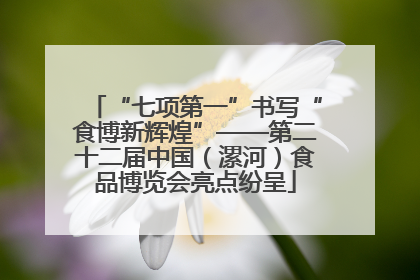 “七项第一”书写“食博新辉煌”——第二十二届中国（漯河）食品博览会亮点纷呈