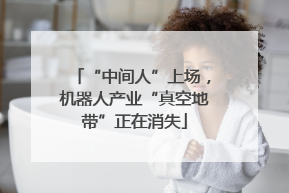 “中间人”上场，机器人产业“真空地带”正在消失