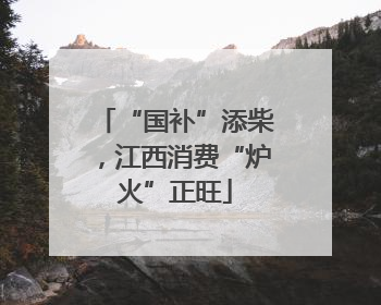 “国补”添柴，江西消费“炉火”正旺