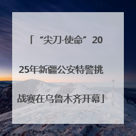 “尖刀·使命”2025年新疆公安特警挑战赛在乌鲁木齐开幕