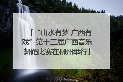 “山水有梦 广西有戏”第十三届广西音乐舞蹈比赛在柳州举行