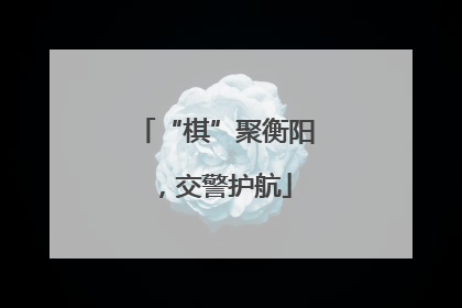 “棋”聚衡阳，交警护航
