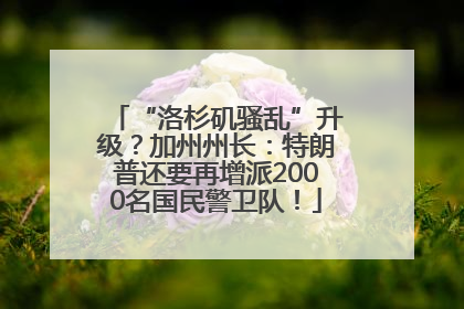 “洛杉矶骚乱”升级？加州州长：特朗普还要再增派2000名国民警卫队！
