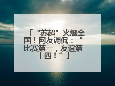 “苏超”火爆全国！网友调侃：“比赛第一，友谊第十四！”