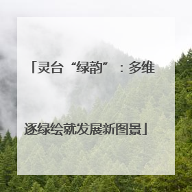 灵台“绿韵”：多维逐绿绘就发展新图景