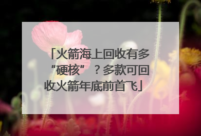 火箭海上回收有多“硬核”？多款可回收火箭年底前首飞