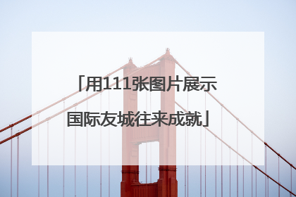 用111张图片展示国际友城往来成就