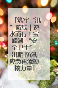 筑牢“汛”防线｜逆水而行！宝峰湖 “安全卫士” 出鞘 防汛应急再添硬核力量