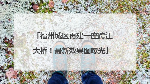 福州城区再建一座跨江大桥！最新效果图曝光