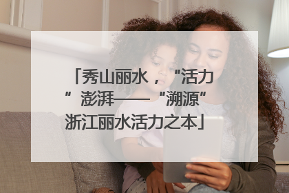 秀山丽水，“活力”澎湃——“溯源”浙江丽水活力之本