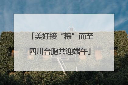 美好接“粽”而至 四川台胞共迎端午