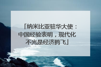 纳米比亚驻华大使：中国经验表明，现代化不光是经济腾飞