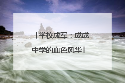 举校成军：成成中学的血色风华