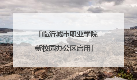 临沂城市职业学院新校园办公区启用