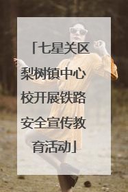 七星关区梨树镇中心校开展铁路安全宣传教育活动