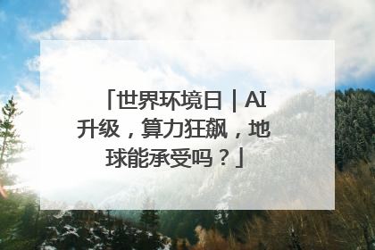 世界环境日｜AI升级，算力狂飙，地球能承受吗？