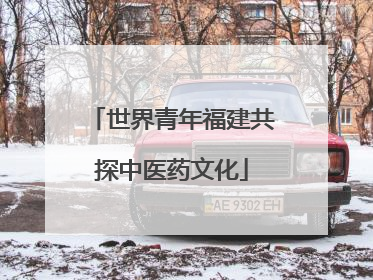 世界青年福建共探中医药文化