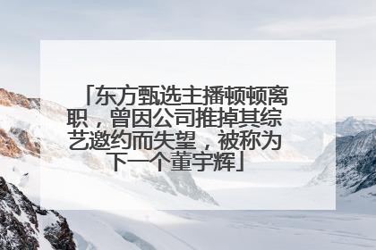东方甄选主播顿顿离职，曾因公司推掉其综艺邀约而失望，被称为下一个董宇辉
