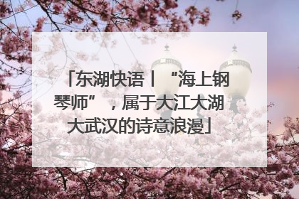 东湖快语丨“海上钢琴师”，属于大江大湖大武汉的诗意浪漫