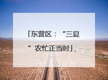 东营区：“三夏”农忙正当时