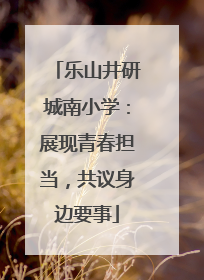 乐山井研城南小学：展现青春担当，共议身边要事
