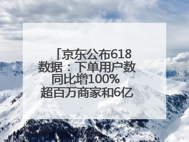 京东公布618数据：下单用户数同比增100% 超百万商家和6亿消费者受益AI