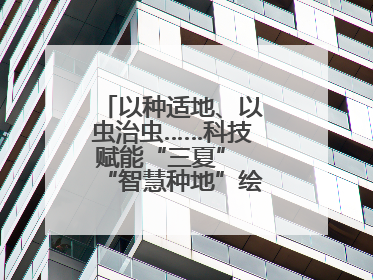 以种适地、以虫治虫……科技赋能“三夏” “智慧种地”绘就好“丰”景