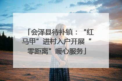 会泽县待补镇：“红马甲”进村入户开展“零距离”暖心服务
