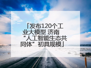 发布120个工业大模型 济南 “人工智能生态共同体”初具规模