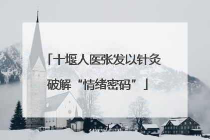 十堰人医张发以针灸破解“情绪密码”