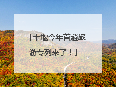 十堰今年首趟旅游专列来了！