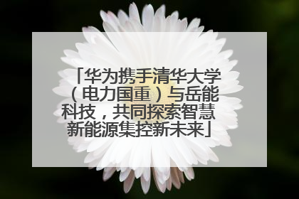 华为携手清华大学（电力国重）与岳能科技，共同探索智慧新能源集控新未来