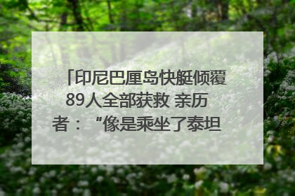 印尼巴厘岛快艇倾覆89人全部获救 亲历者：“像是乘坐了泰坦尼克号”｜封面头条