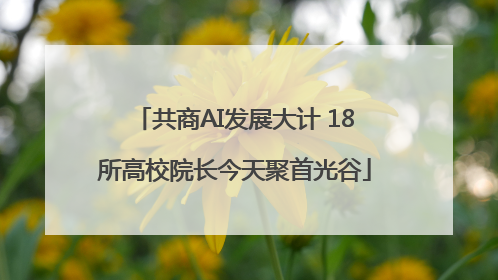 共商AI发展大计 18所高校院长今天聚首光谷
