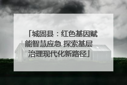 城固县：红色基因赋能智慧应急 探索基层治理现代化新路径