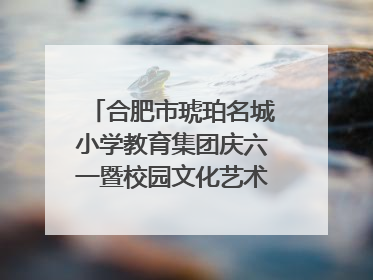 合肥市琥珀名城小学教育集团庆六一暨校园文化艺术节闭幕式文艺汇演圆满举行