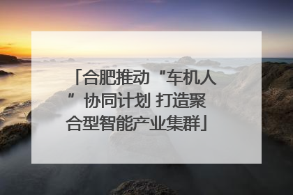 合肥推动“车机人”协同计划 打造聚合型智能产业集群