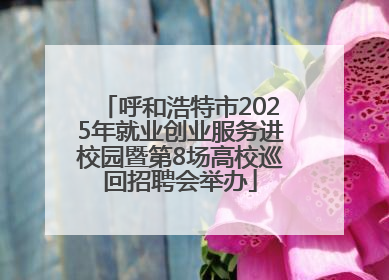 呼和浩特市2025年就业创业服务进校园暨第8场高校巡回招聘会举办