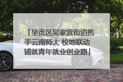 呈贡区吴家营街道携手云南师大 校地联动铺就青年就业创业路