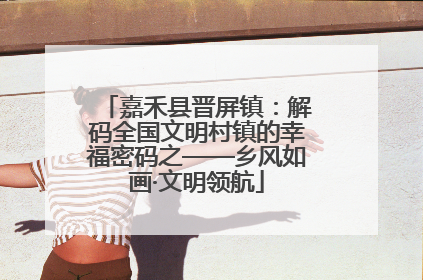 嘉禾县晋屏镇：解码全国文明村镇的幸福密码之——乡风如画·文明领航