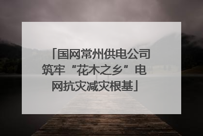国网常州供电公司筑牢“花木之乡”电网抗灾减灾根基