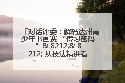 对话评委：解码达州青少年书画赛 “传习密码”& 8212;& 8212; 从技法精进看文化传承新活力