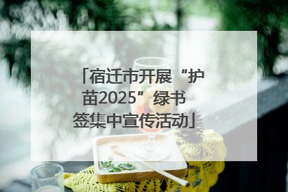宿迁市开展“护苗2025”绿书签集中宣传活动