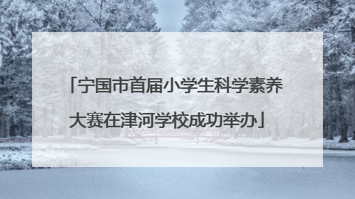 宁国市首届小学生科学素养大赛在津河学校成功举办