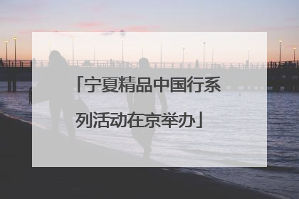 宁夏精品中国行系列活动在京举办