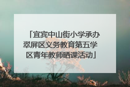 宜宾中山街小学承办翠屏区义务教育第五学区青年教师晒课活动