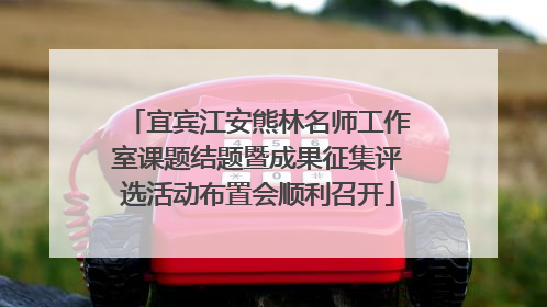 宜宾江安熊林名师工作室课题结题暨成果征集评选活动布置会顺利召开